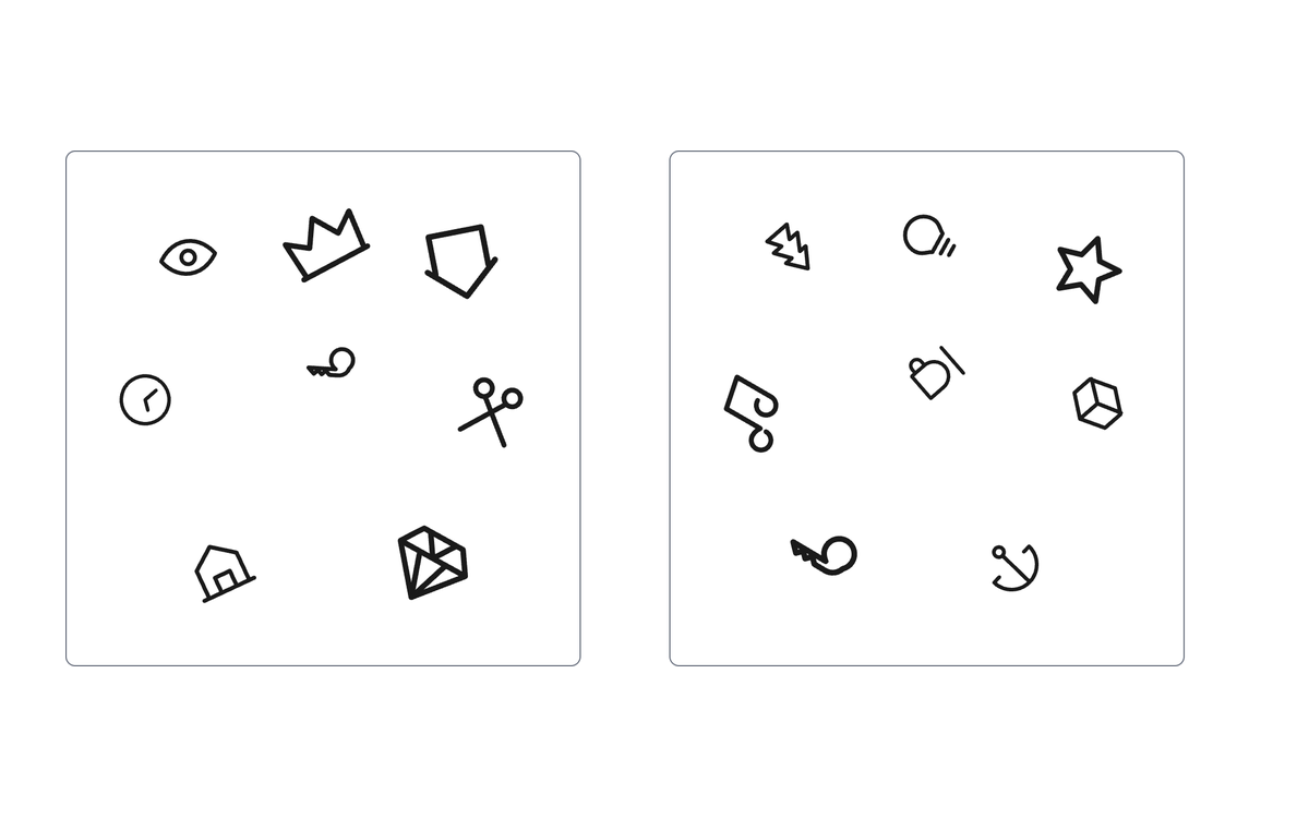 Example from the Visual Matching Test