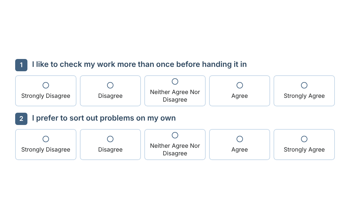 Example from the Wellbeing Dimensions Survey (WDS)