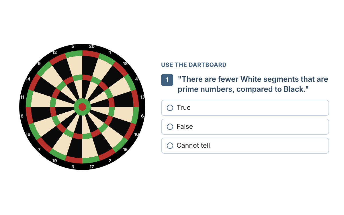 Example from the Numerical Comprehension Test