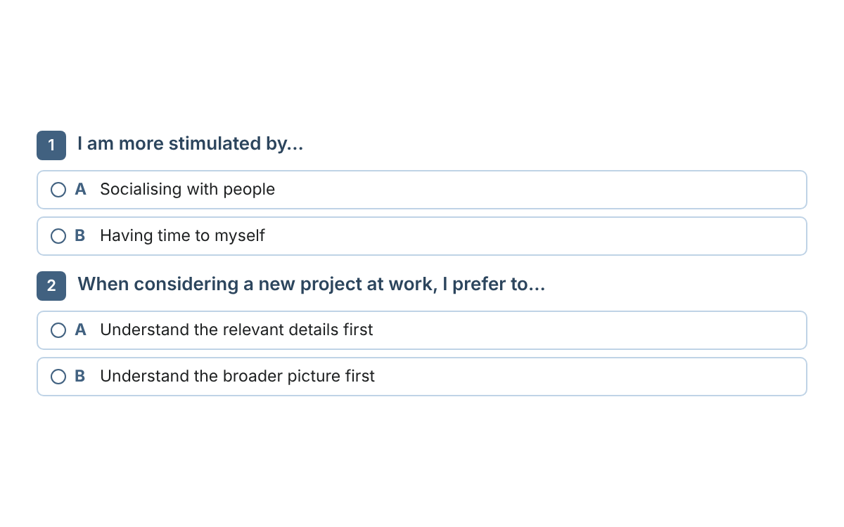 Example from the Type Dimensions Profiler