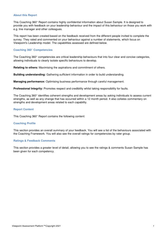 Comments page